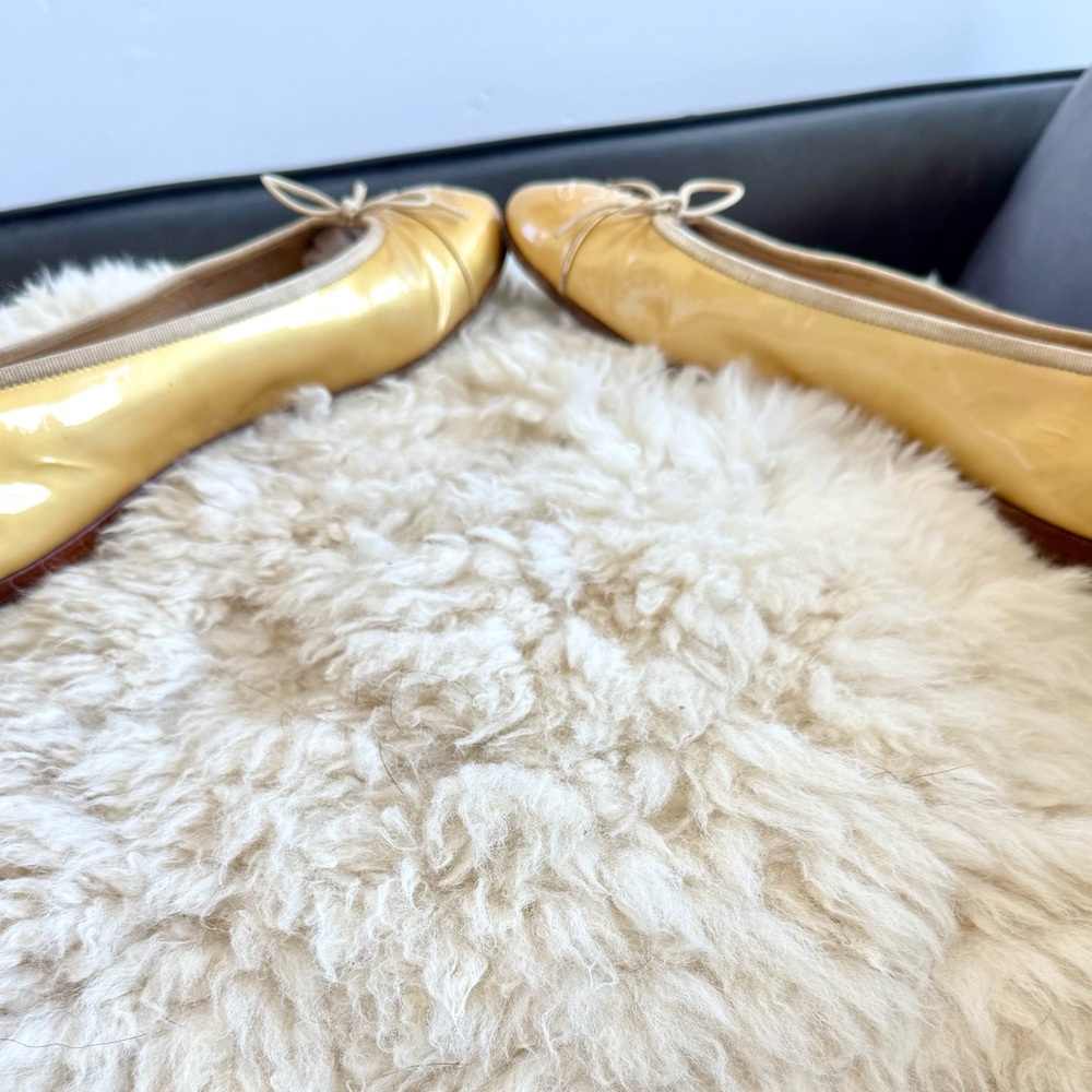 Chanel Gold Ballerina Flats - Picture 5 of 12